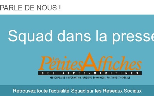 Squad featured in the Petites affiches cover