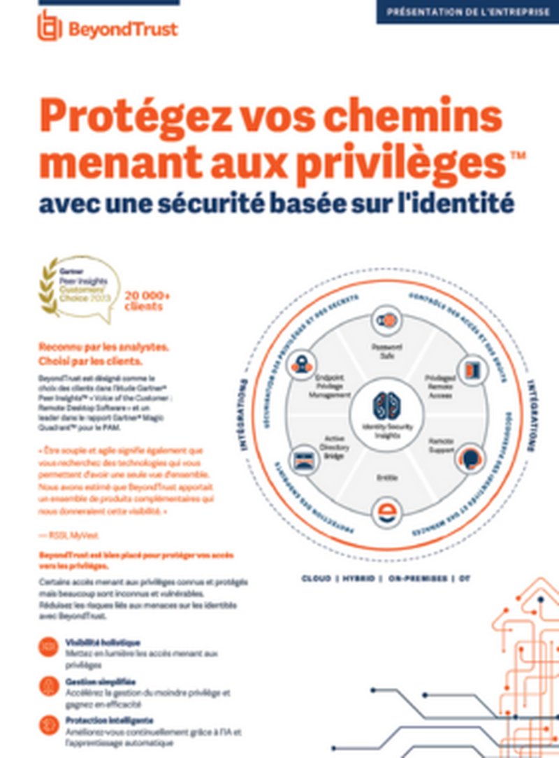 Leader mondial de la protection des identités.