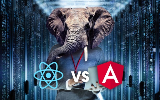 ReactJs vs AngularJS cover