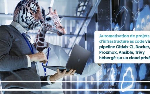 Automation of infrastructure-as-code projects via Gitlab-CI pipeline, Docker, Bash, Proxmox, Ansible, Trivy hosted on a private cloud cover